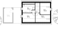 Grundriss Dachgeschoss - Landhaus 130 qm mit Garage…